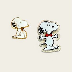 Snoopy pins-enamel pin/brooch plus bonus acrylic